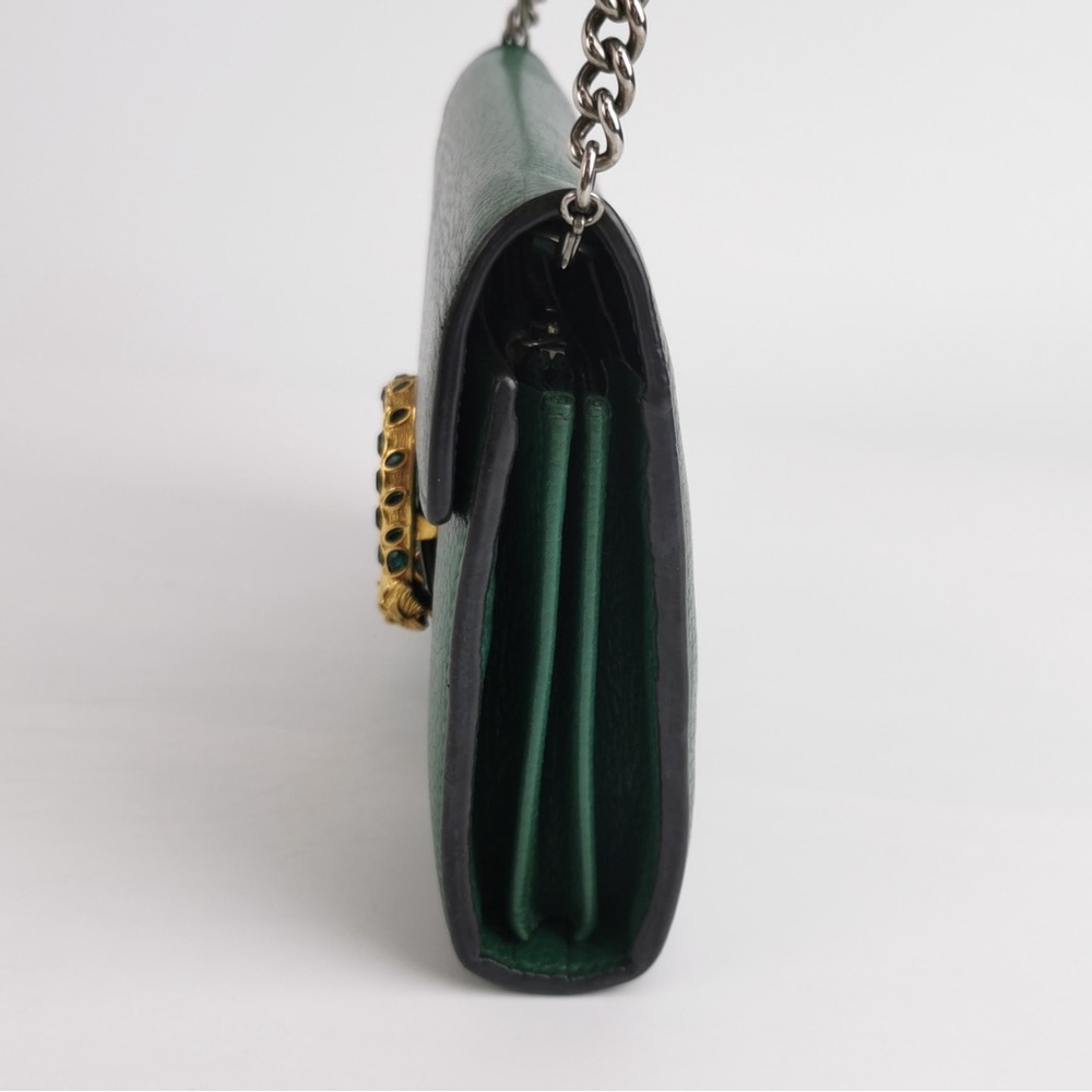 Gucci Green Crossbody Bag with Gold and Silver Accents - Picture 3 of 11